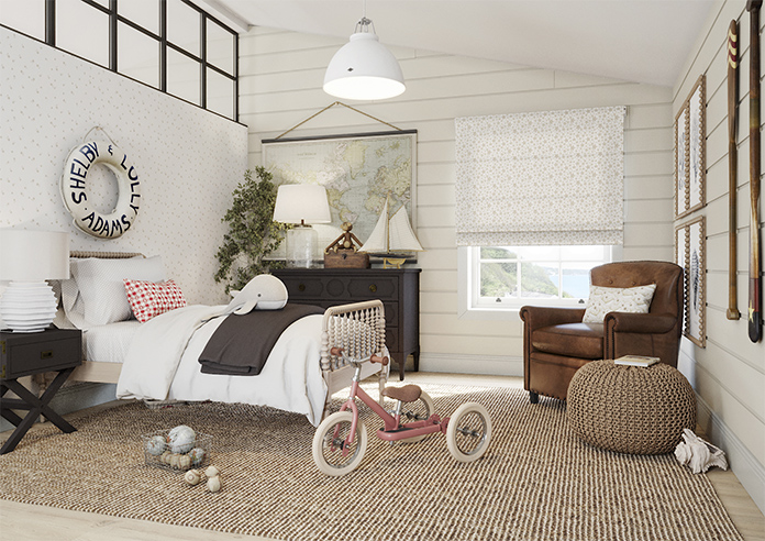 Whaley Great, Star Splash Sand - Twist&Fit Roman Blind - Image 6